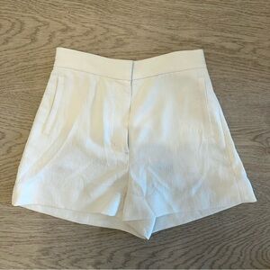 Wilfred White High Waist Mini Shorts